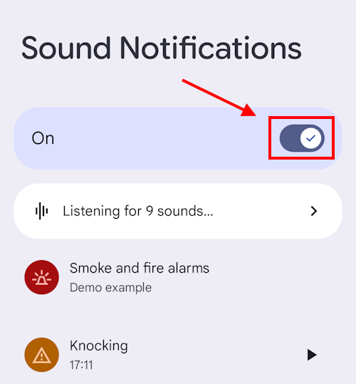 Tap the toggle switch next under Sound Notifications to turn it off